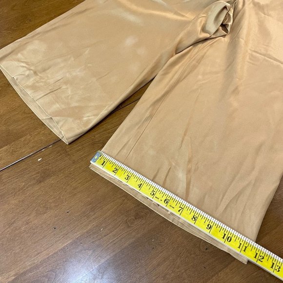 Tommy Bahama Women's Gold Silk Blend‎ Lightweight Capri Pants Sz 6 - Picture 7 of 9